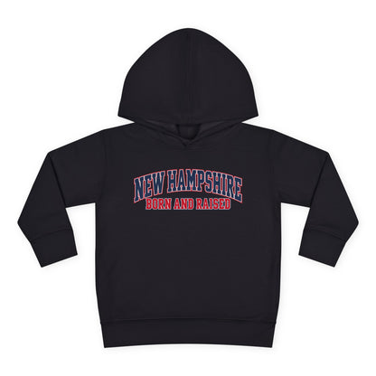 New Hampshire Born and Raised Premium Collegiate Unisex Pullover Fleece Hoodie