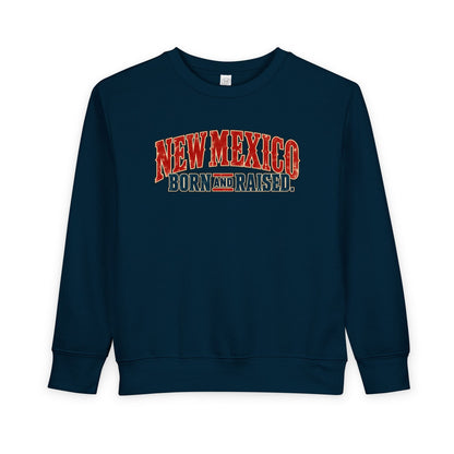New Mexico Born and Raised Classic Souvenir Unisex Toddler Sweatshirt