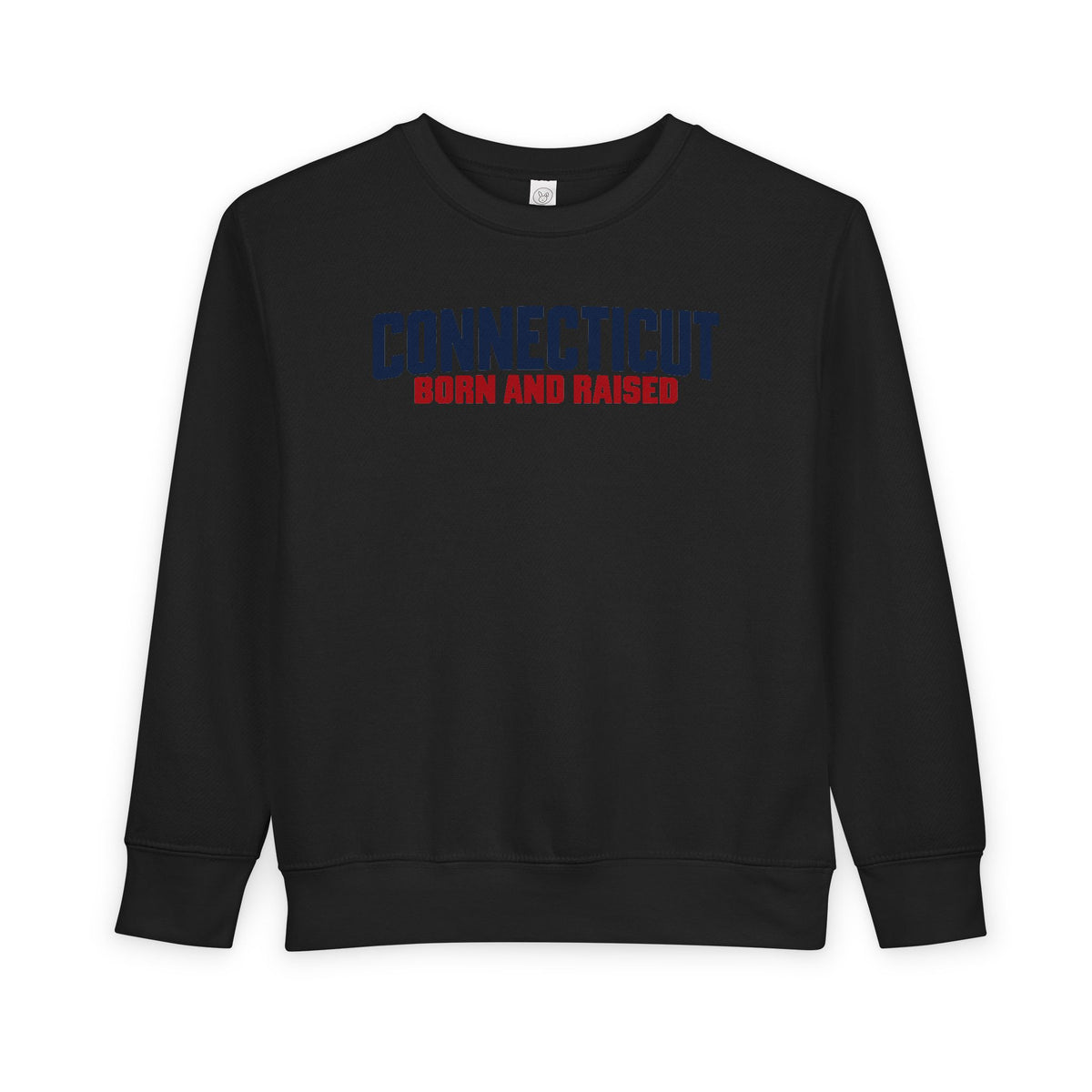 Connecticut Born and Raised Minimal Heritage Unisex Toddler Sweatshirt