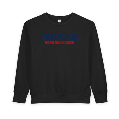 Connecticut Born and Raised Minimal Heritage Unisex Toddler Sweatshirt