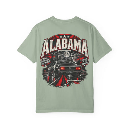 Alabama Night Drive Unisex Comfort Color 1717 Streetwear Graphic Tee