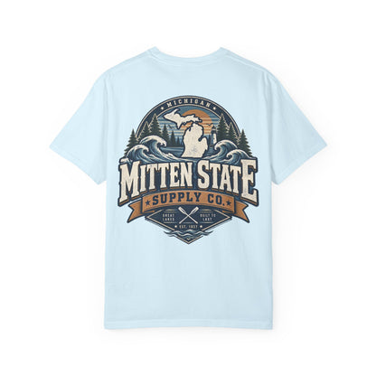 Michigan Mitten State Supply Co. Unisex Comfort Color 1717 Streetwear Graphic Tee