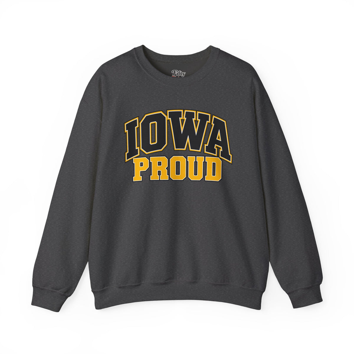 Iowa Proud Unisex Crewneck Sweatshirt State Name Graphic