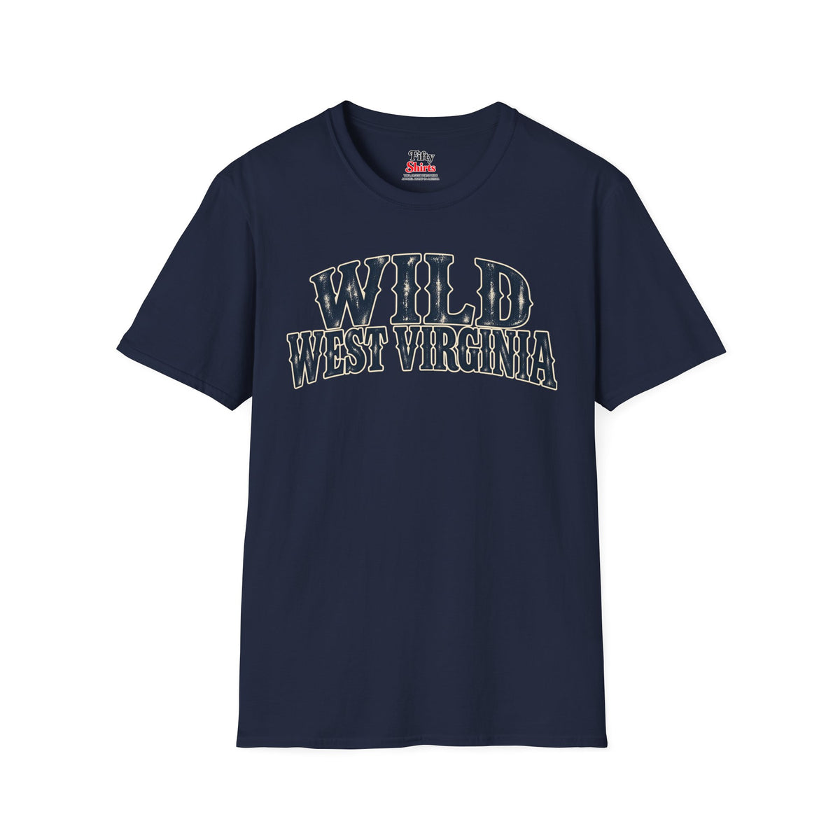 Wild West Virginia Unisex Softstyle T Shirt State Name Graphic Tee
