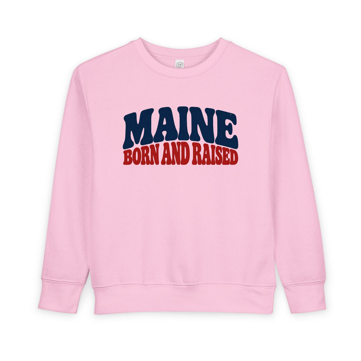 Maine Born and Raised Retro Americana Unisex Toddler Sweatshirt