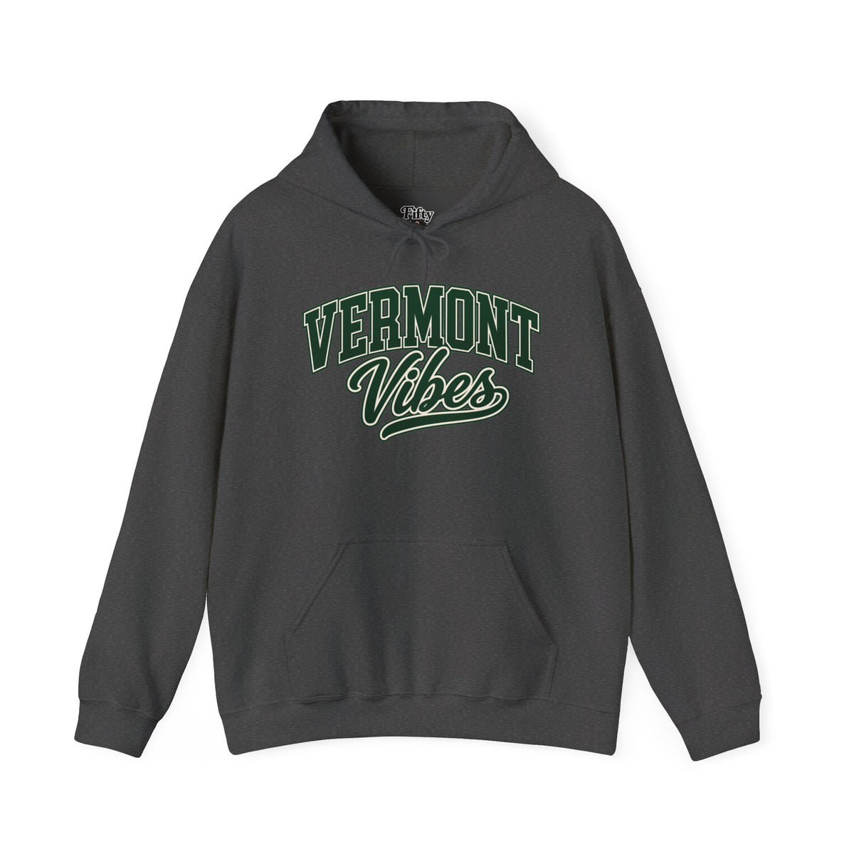 Vermont Vibes Unisex Hoodie State Name Graphic