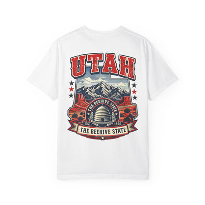 Utah the Beehive State Unisex Comfort Color 1717 Streetwear Graphic Tee