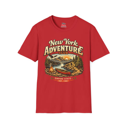 New York Outdoor Club Unisex Softstyle T Shirt State Pride Graphic Tee Collections FS03