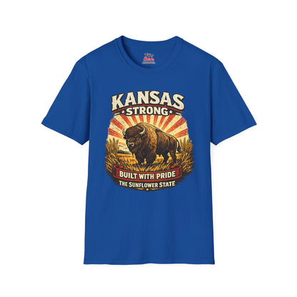 Kansas Strong Unisex Softstyle T Shirt State Pride Graphic Tee Collections FS03