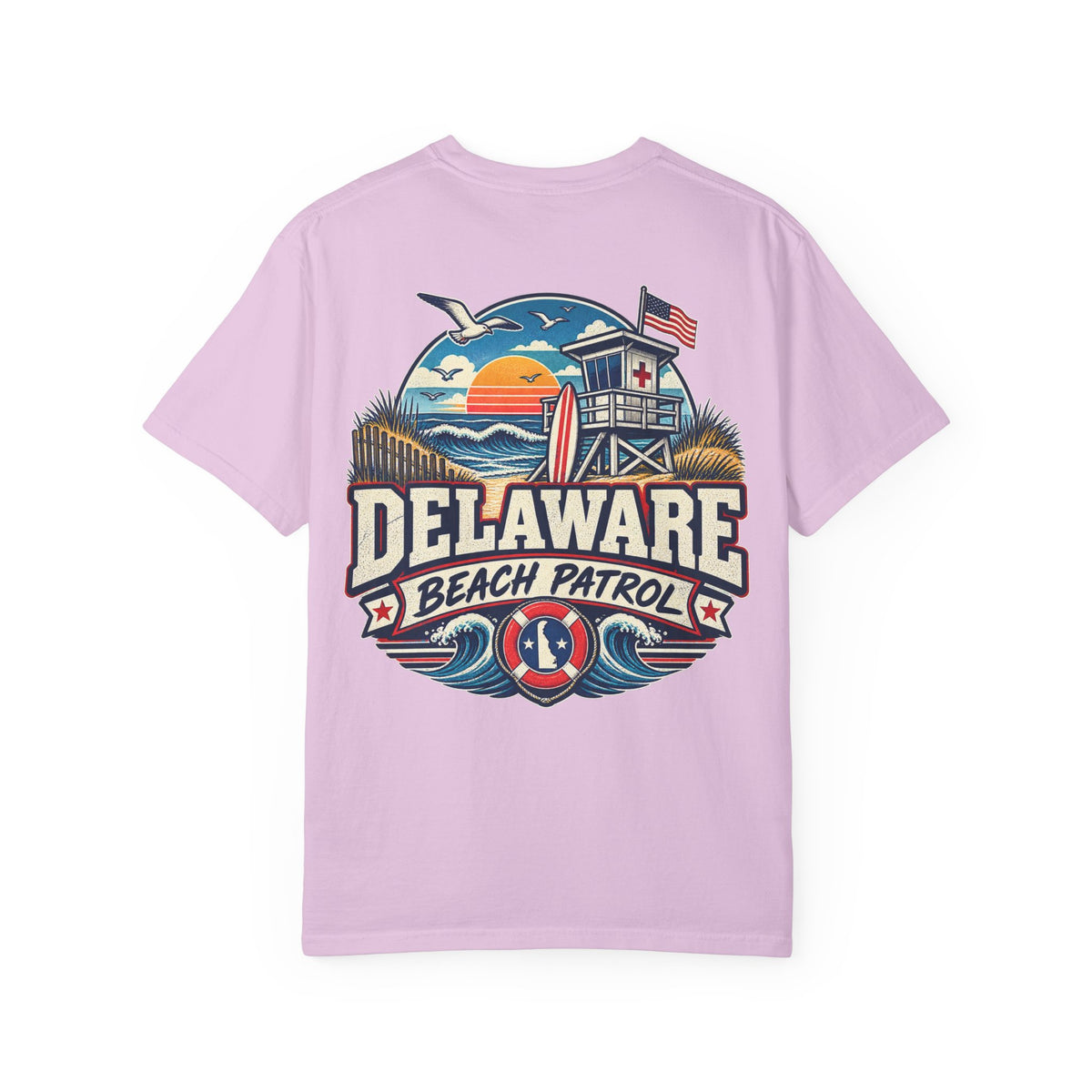 Delaware Beach Patrol  Unisex Comfort Color 1717 Streetwear Graphic Tee