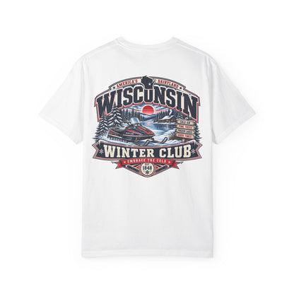 Wisconsin Winter Club Unisex Comfort Color 1717 Streetwear Graphic Tee
