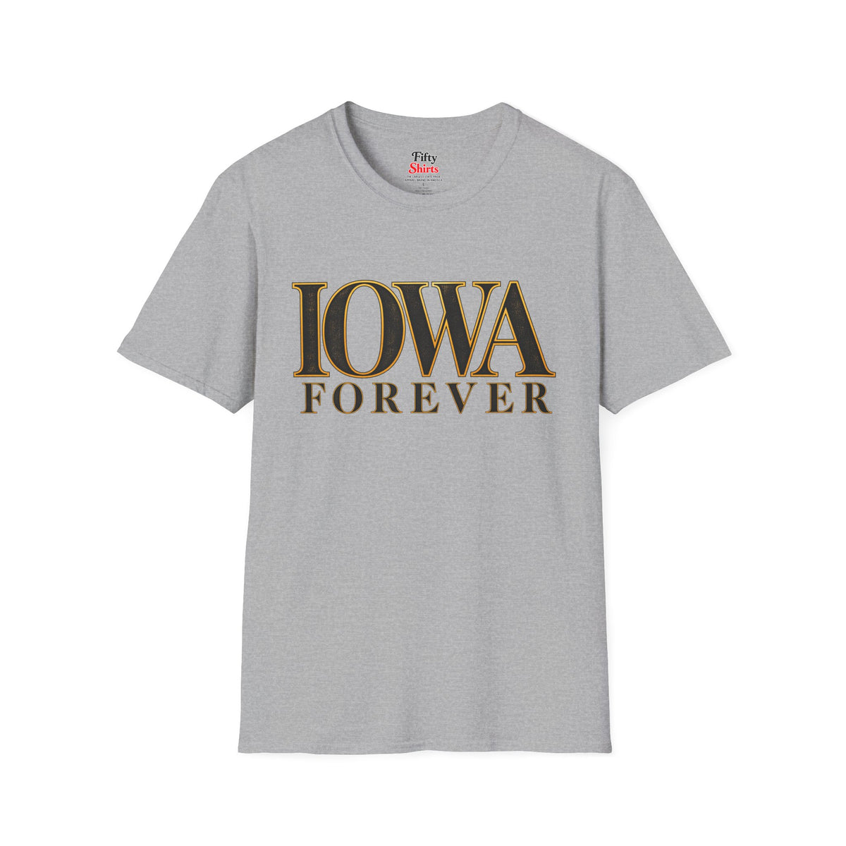 Iowa Forever Unisex Softstyle T Shirt State Name Graphic Tee