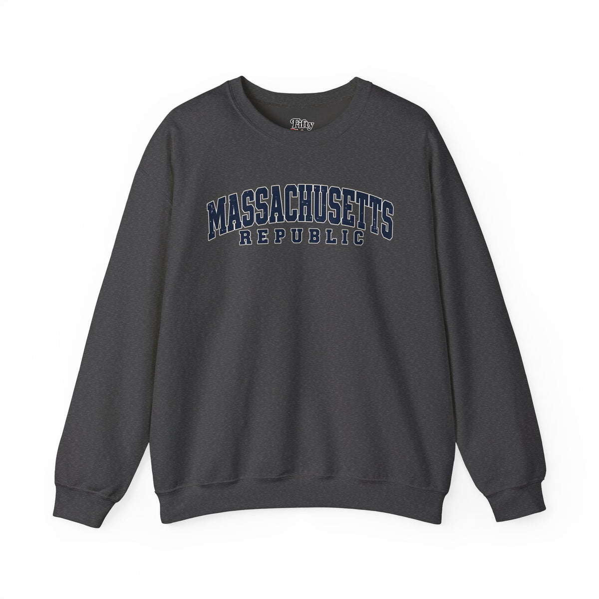 Massachusetts Republic Unisex Crewneck Sweatshirt State Name Graphic