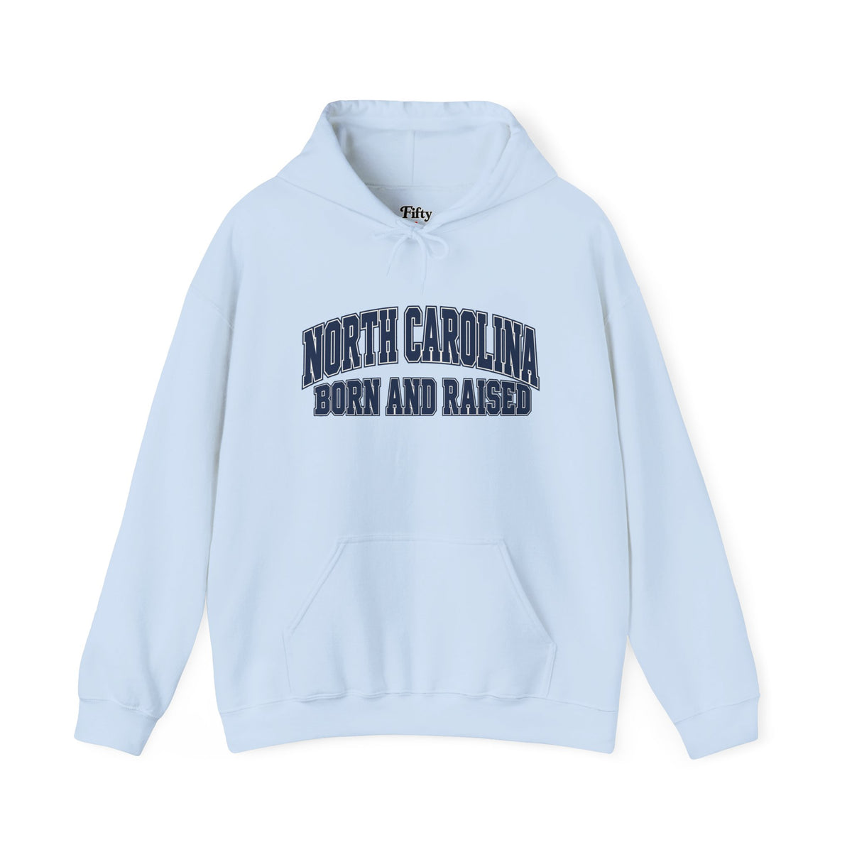 North Carolina Born and Raised Old-School Sportswear Unisex Hoodie Graphic
