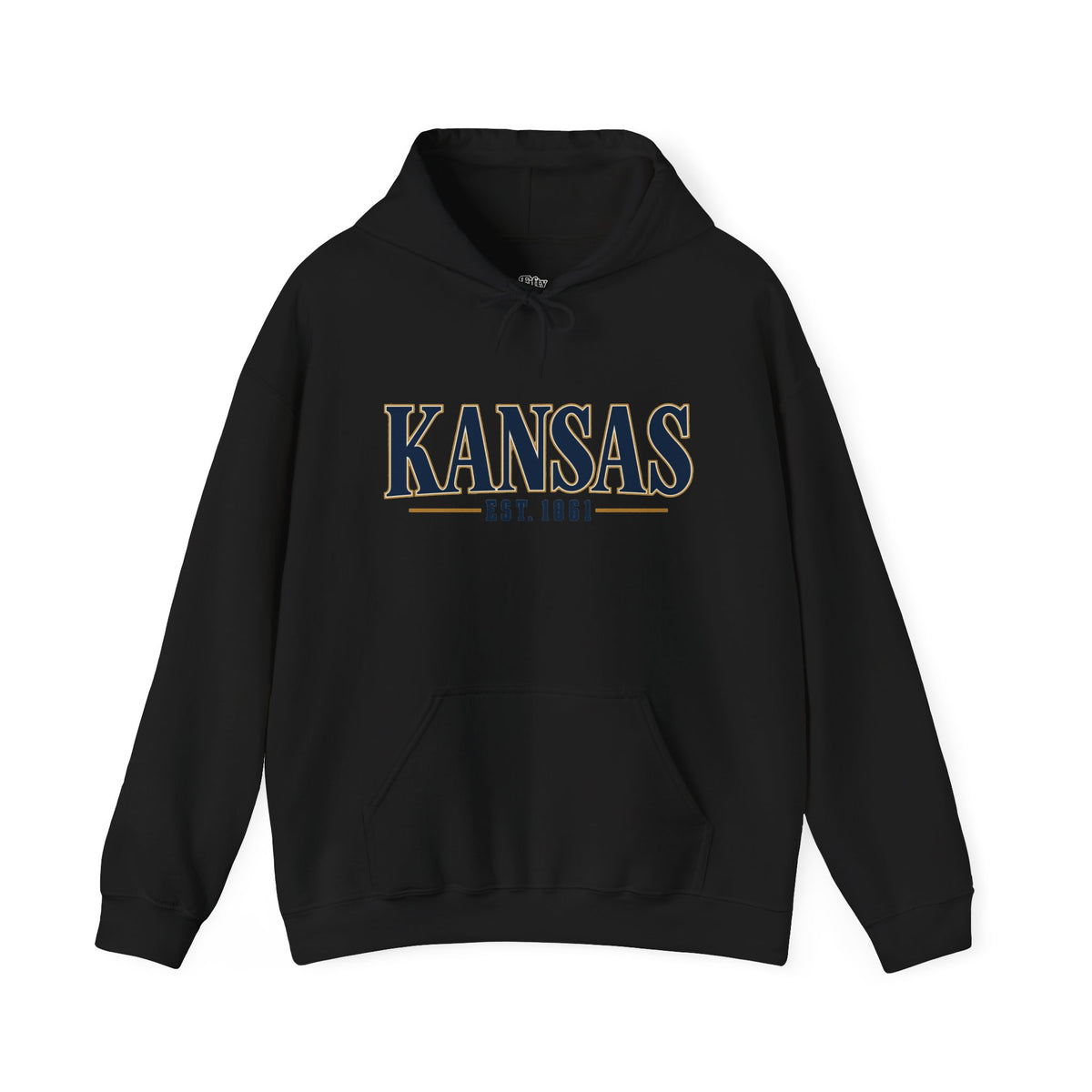 Kansas Est 1861 Unisex Hoodie State Name Graphic