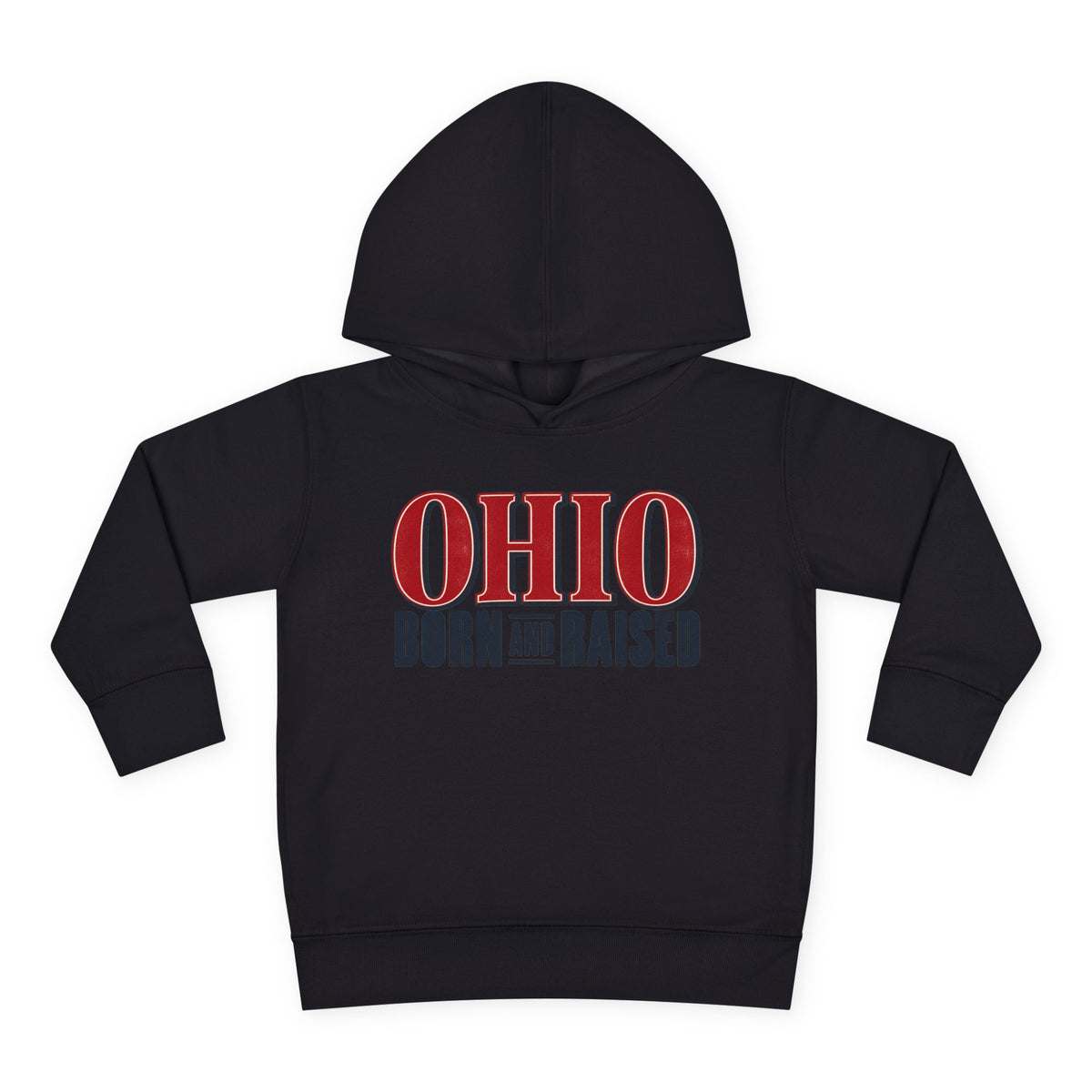 Ohio Born and Raised Premium Heritage Unisex Toddler Pullover Fleece Hoodie
