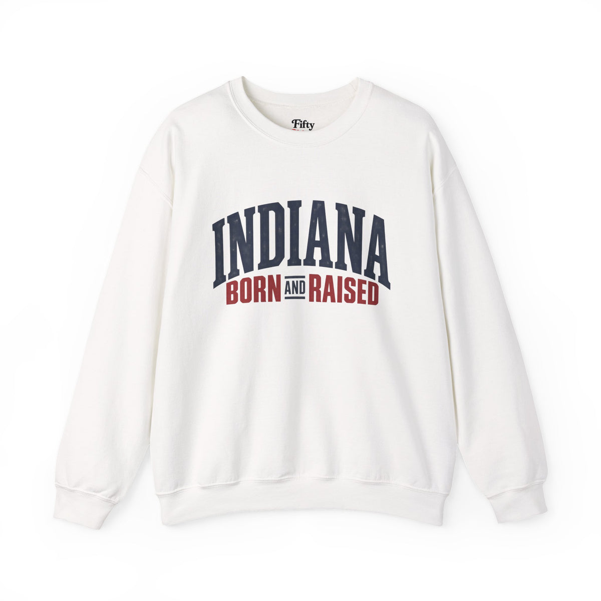 Indiana Born and Raised Premium Heritage Unisex Sweatshirt Graphic