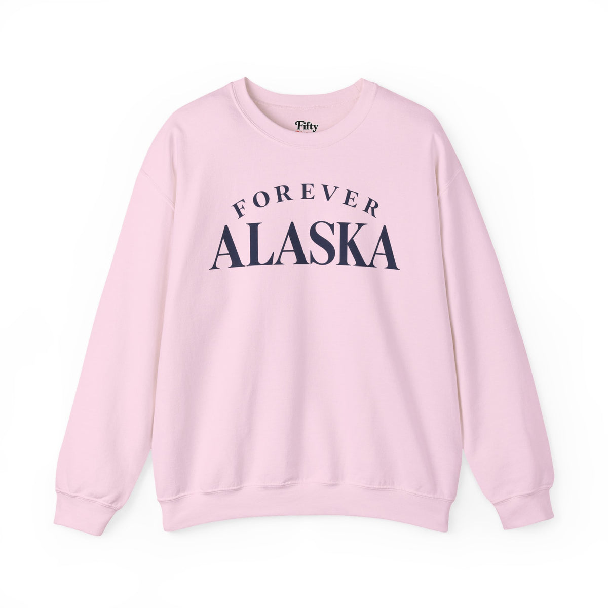 Forever Alaska Unisex Crewneck Sweatshirt State Name Graphic