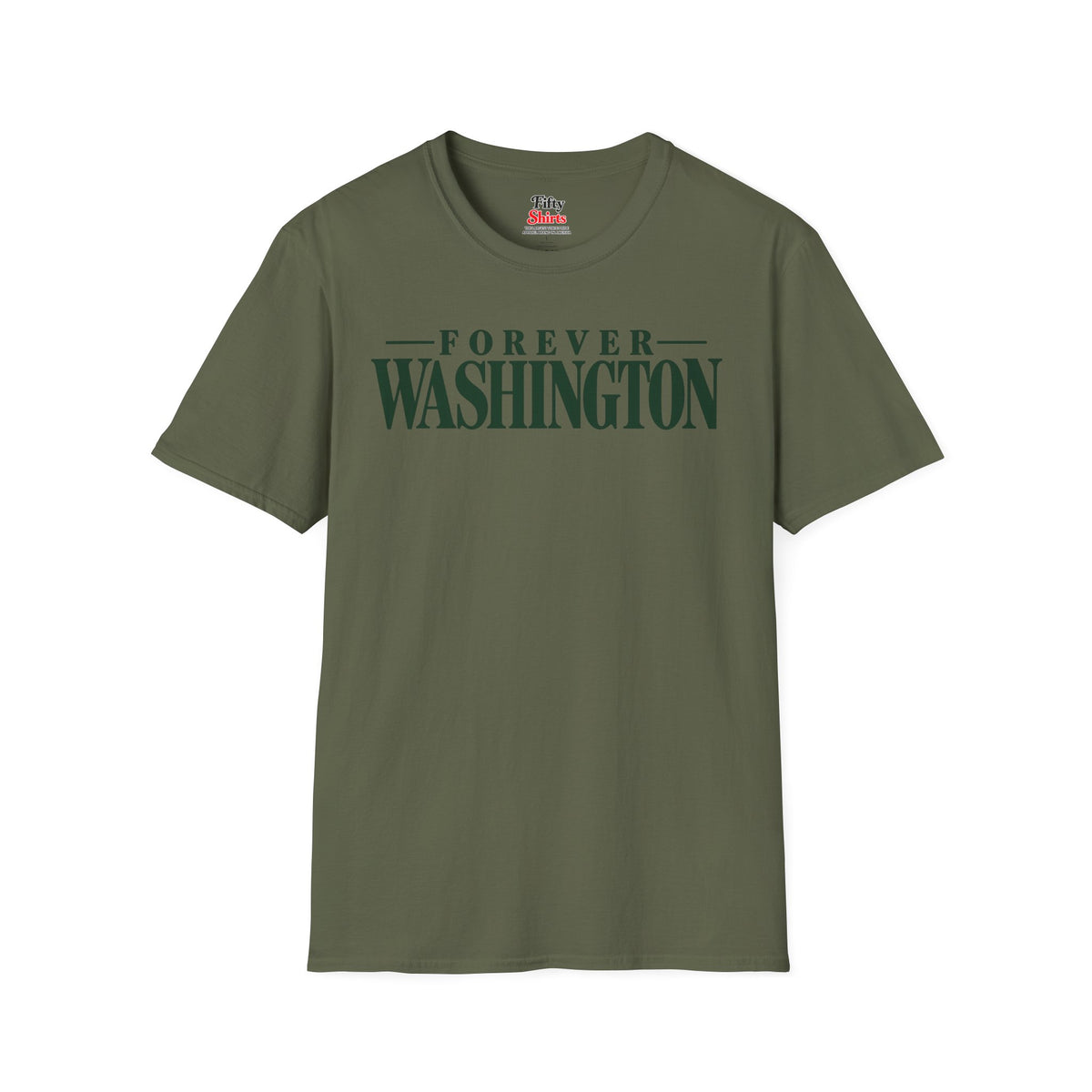 Forever Washington Unisex Softstyle T Shirt State Name Graphic Tee