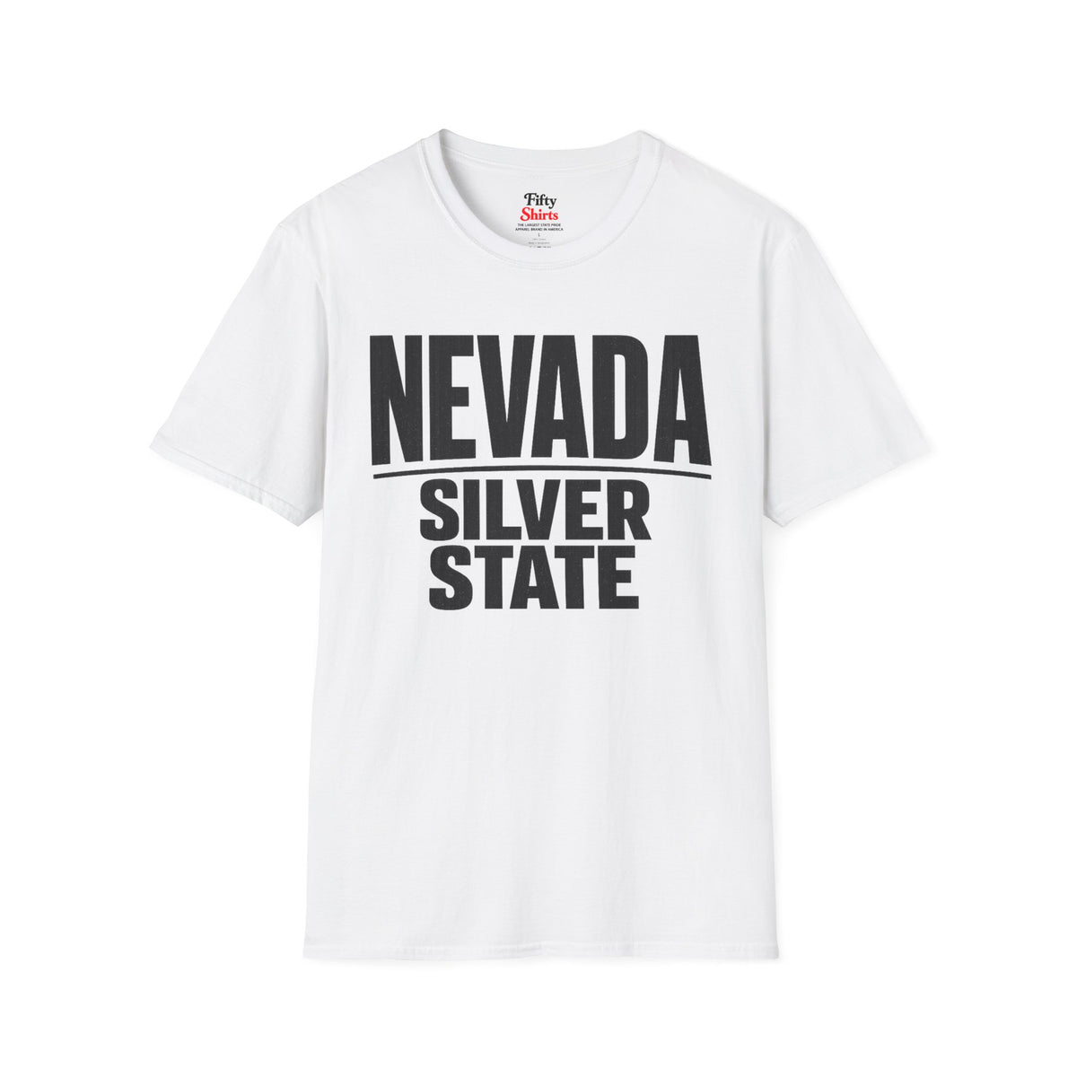 Nevada Silver State Unisex Softstyle T Shirt State Name Graphic Tee