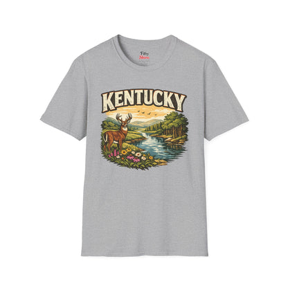 Kentucky Wildlife Unisex Softstyle T Shirt State Pride Graphic Tee Collections FS03