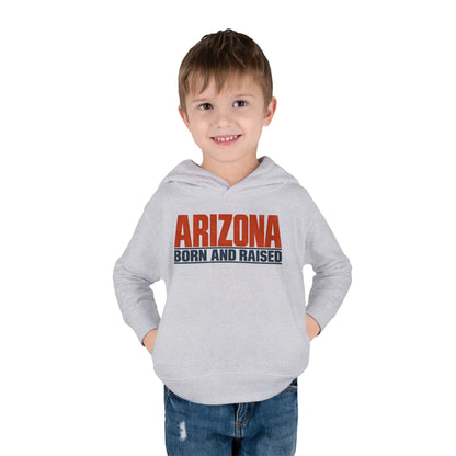 Arizona Born and Raised Modern Streetwear Unisex Toddler Pullover Fleece Hoodie