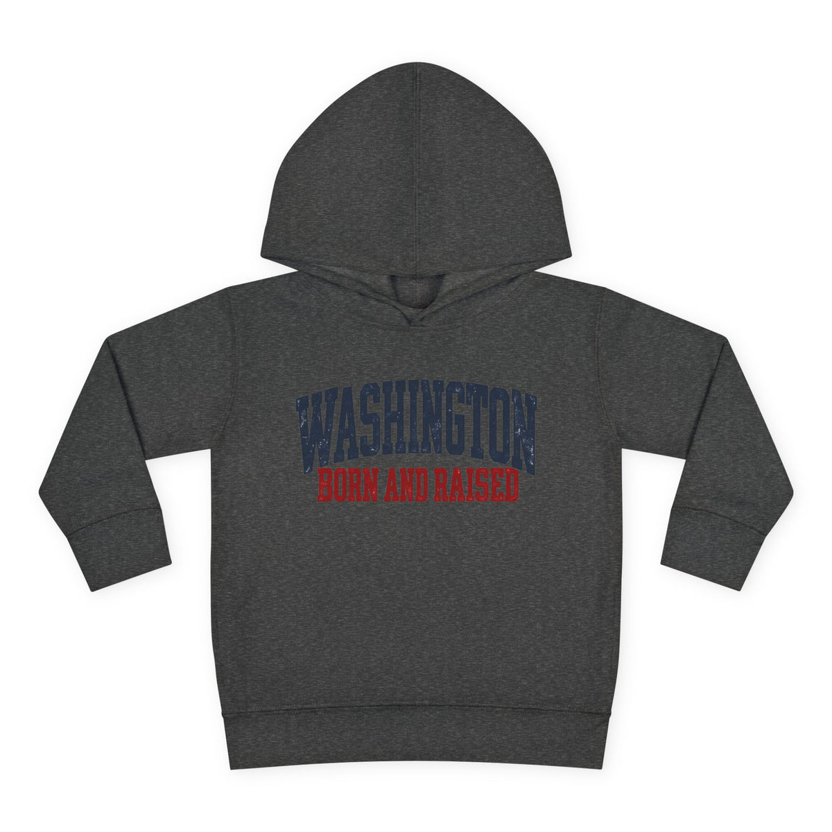 Washington Born and Raised Vintage Americana Unisex Toddler Pullover Fleece Hoodie