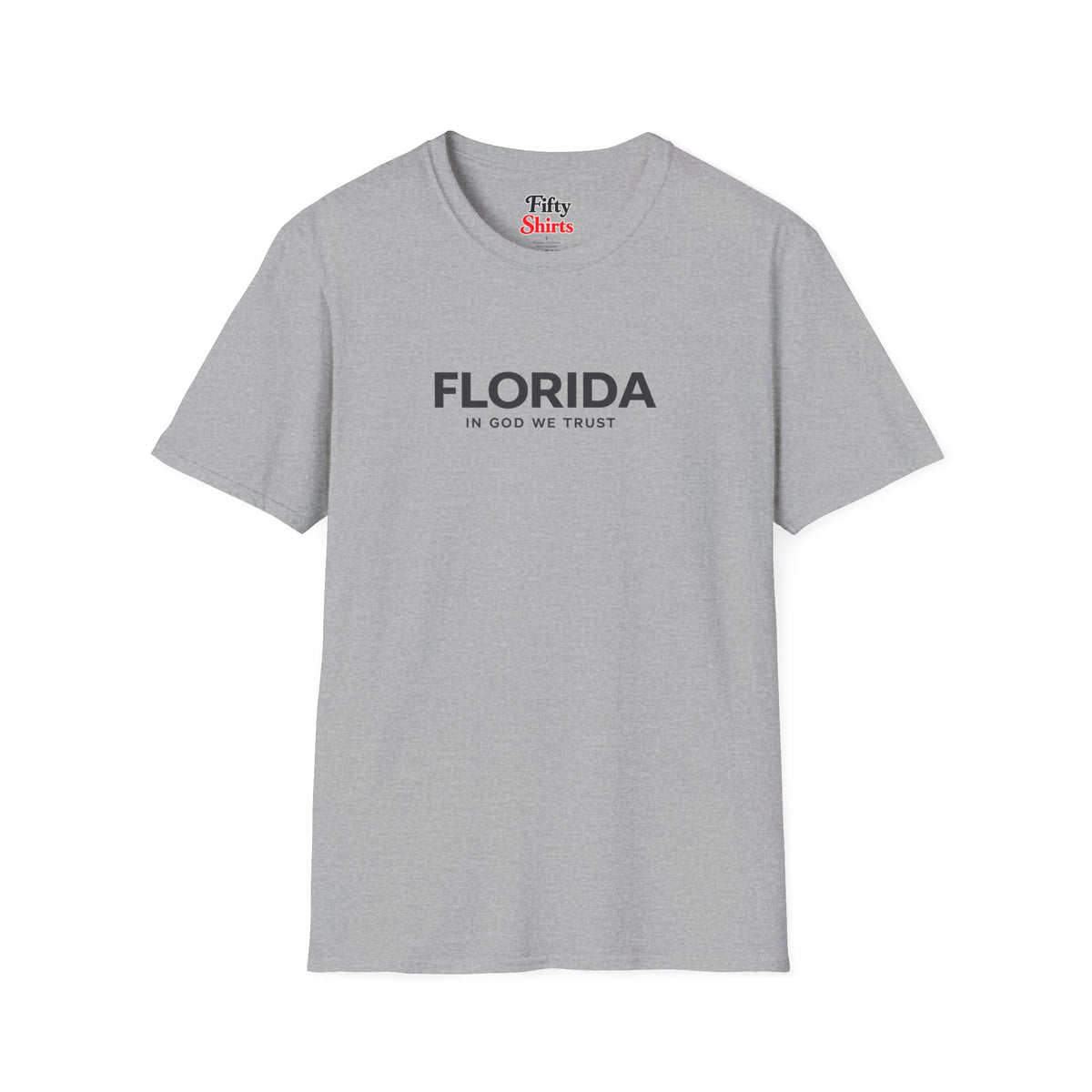 Florida All State In God We Trust Front Design Unisex Everyday Tee