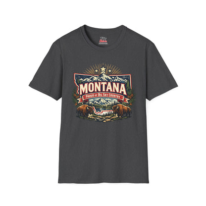 Montana State Pride Unisex Softstyle T Shirt State Pride Graphic Tee Collections FS03
