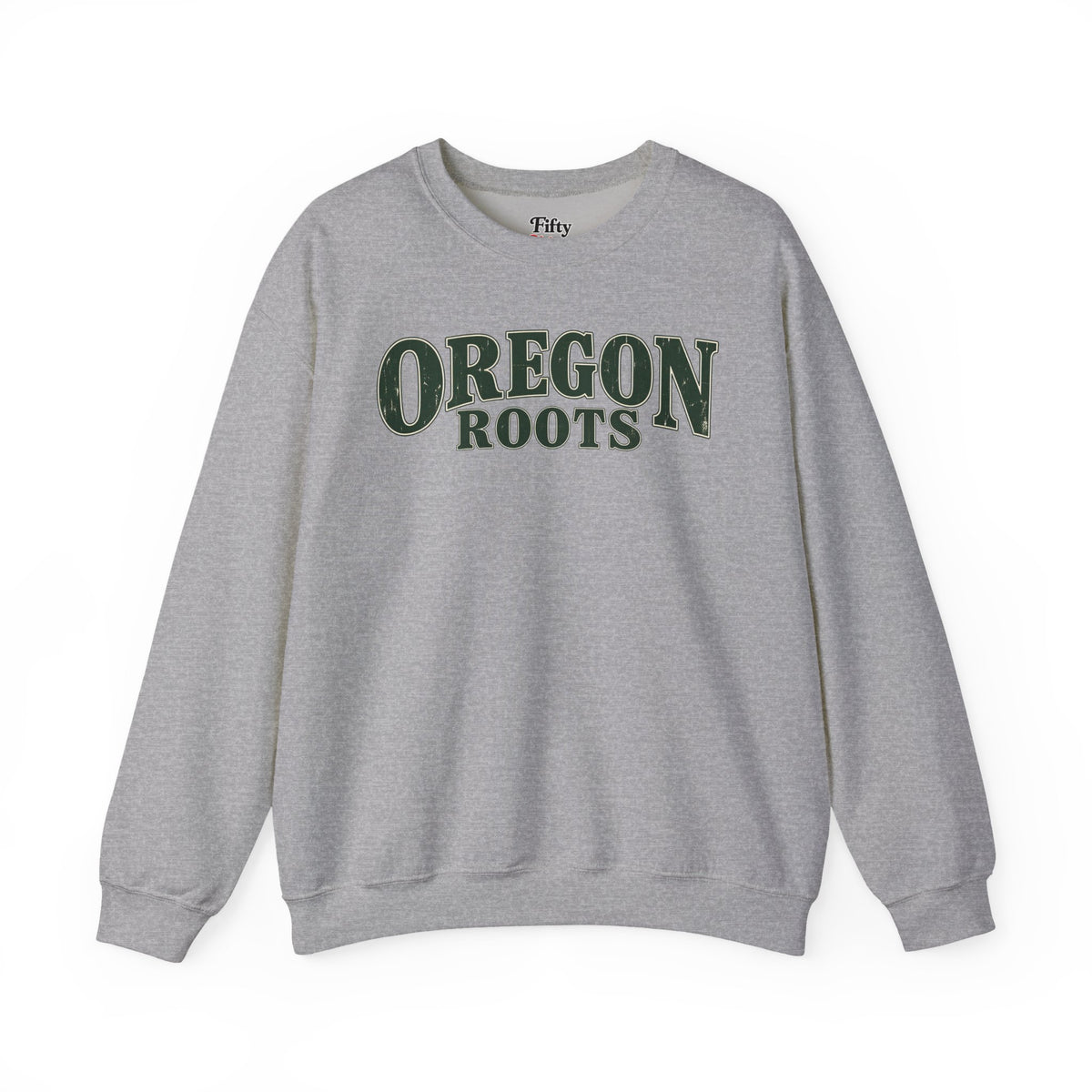 Oregon Roots Unisex Crewneck Sweatshirt State Name Graphic