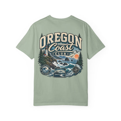 Oregon Coast Club Unisex Comfort Color 1717 Streetwear Graphic Tee