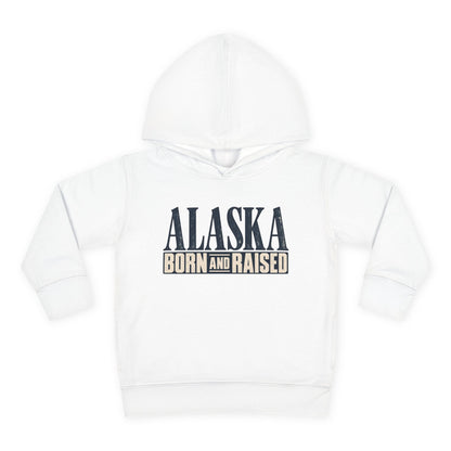 Alaska Born and Raised Premium Heritage Unisex Toddler Pullover Fleece Hoodie