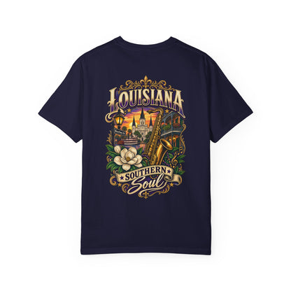Louisiana Southern Soul Unisex Comfort Color 1717 Streetwear Graphic Tee