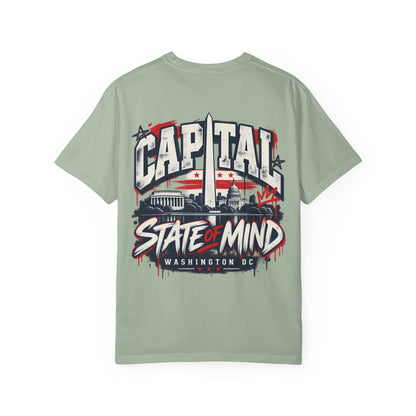 Washington DC Capital State of Mind Unisex Comfort Color 1717 Streetwear Graphic Tee