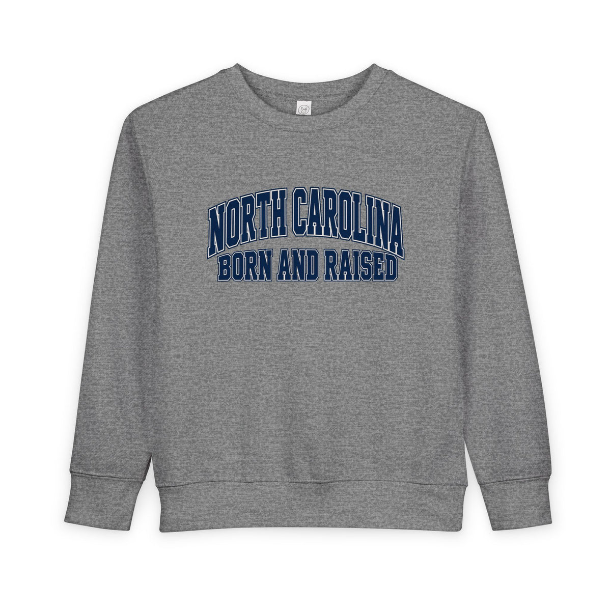 North Carolina Born and Raised Old-School Sportswear Unisex Toddler Sweatshirt