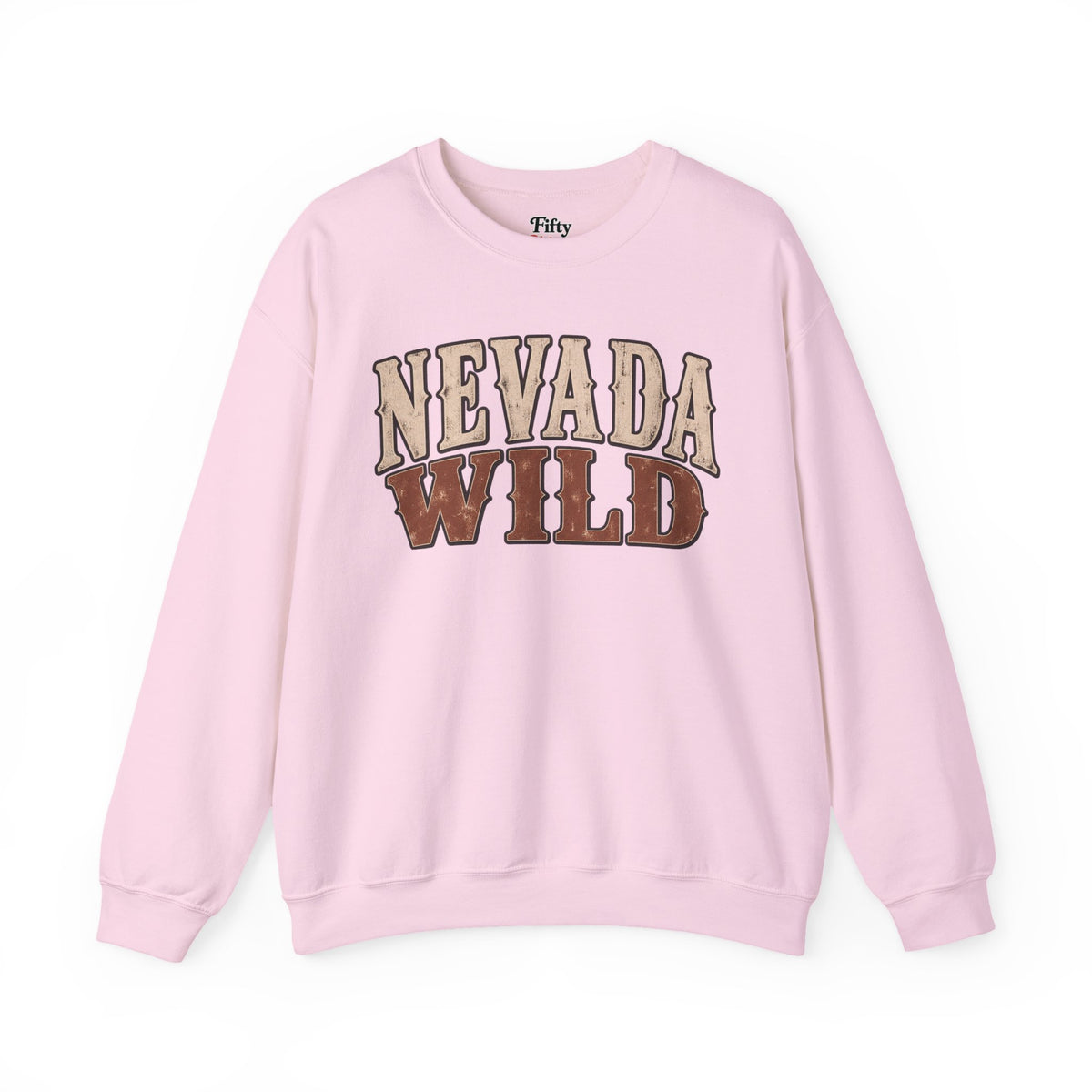 Nevada Wild Unisex Crewneck Sweatshirt State Name Graphic