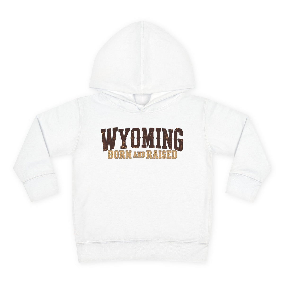 Wyoming Born and Raised Cowboy Heritage Unisex Toddler Pullover Fleece Hoodie