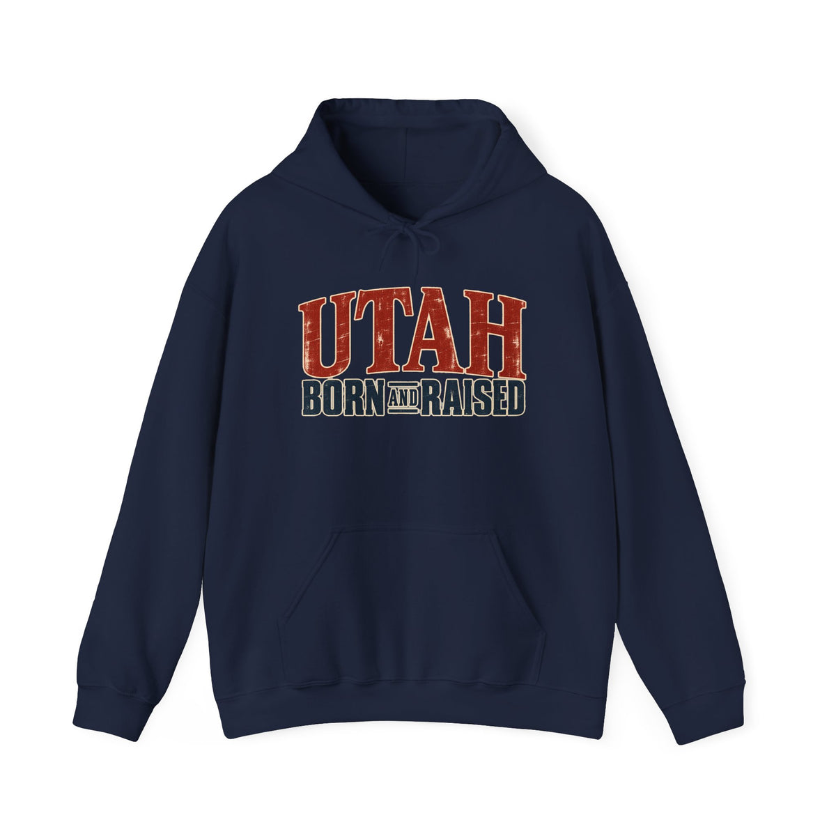 Utah Born and Raised Premium Heritage Unisex Hoodie Graphic