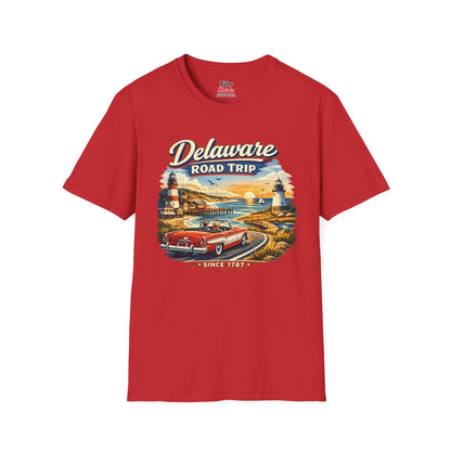 Delaware Roadtrip Unisex Softstyle T Shirt State Pride Graphic Tee Collections FS03