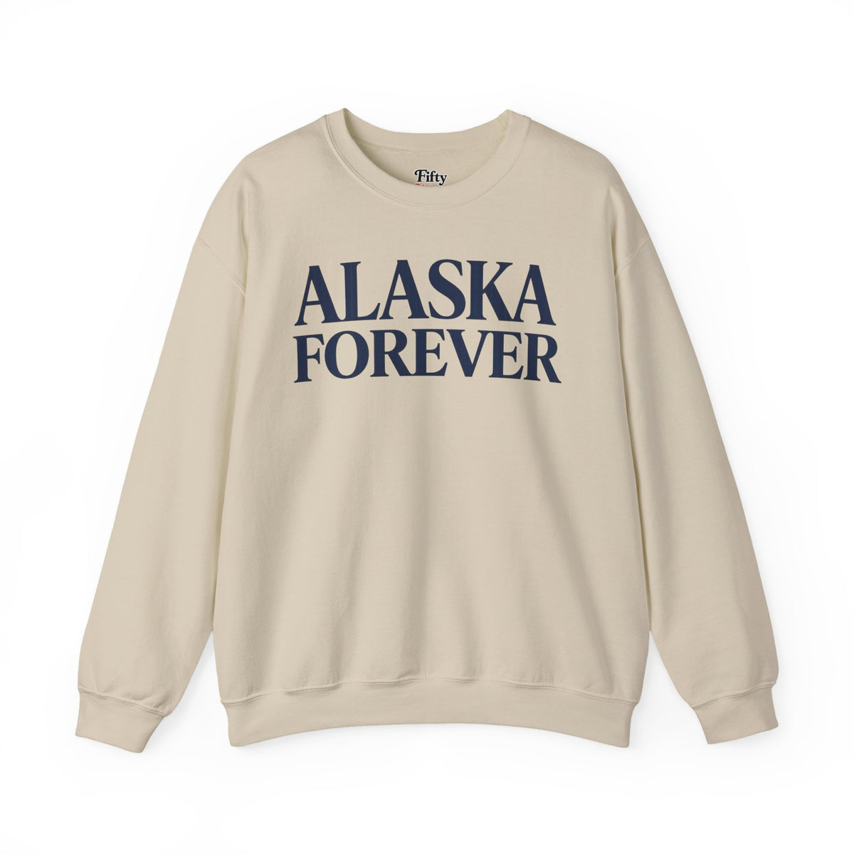 Alaska Forever Unisex Crewneck Sweatshirt State Name Graphic