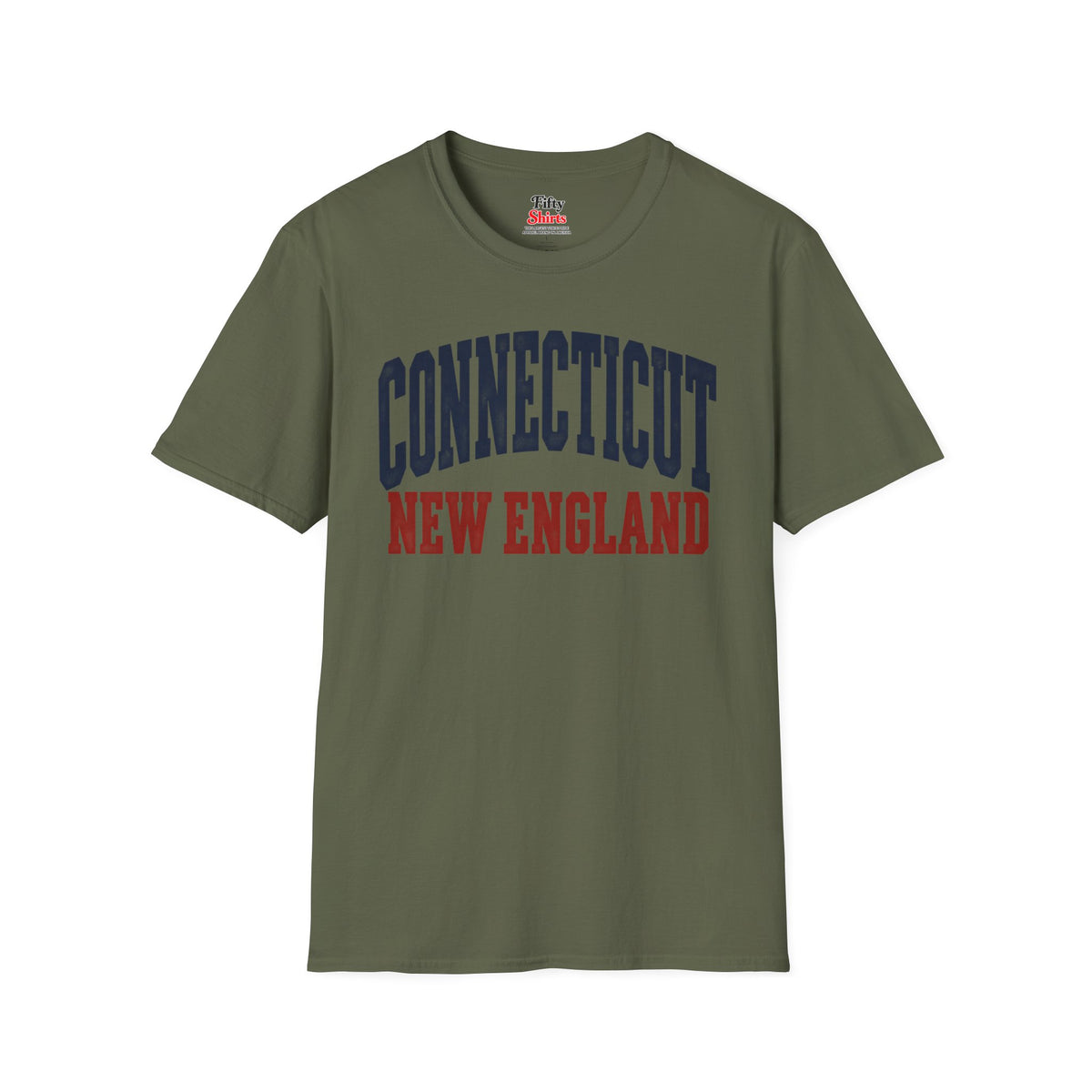 Connecticut New England Unisex Softstyle T Shirt State Name Graphic Tee