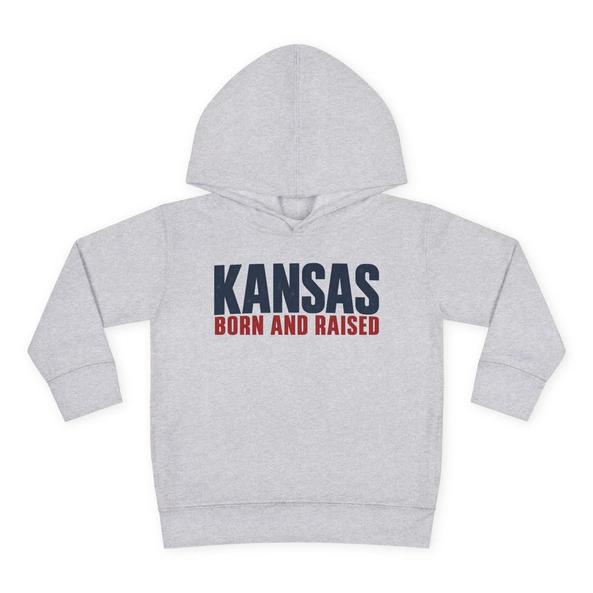 Kansas Born and Raised Modern Heritage Unisex Toddler Pullover Fleece Hoodie