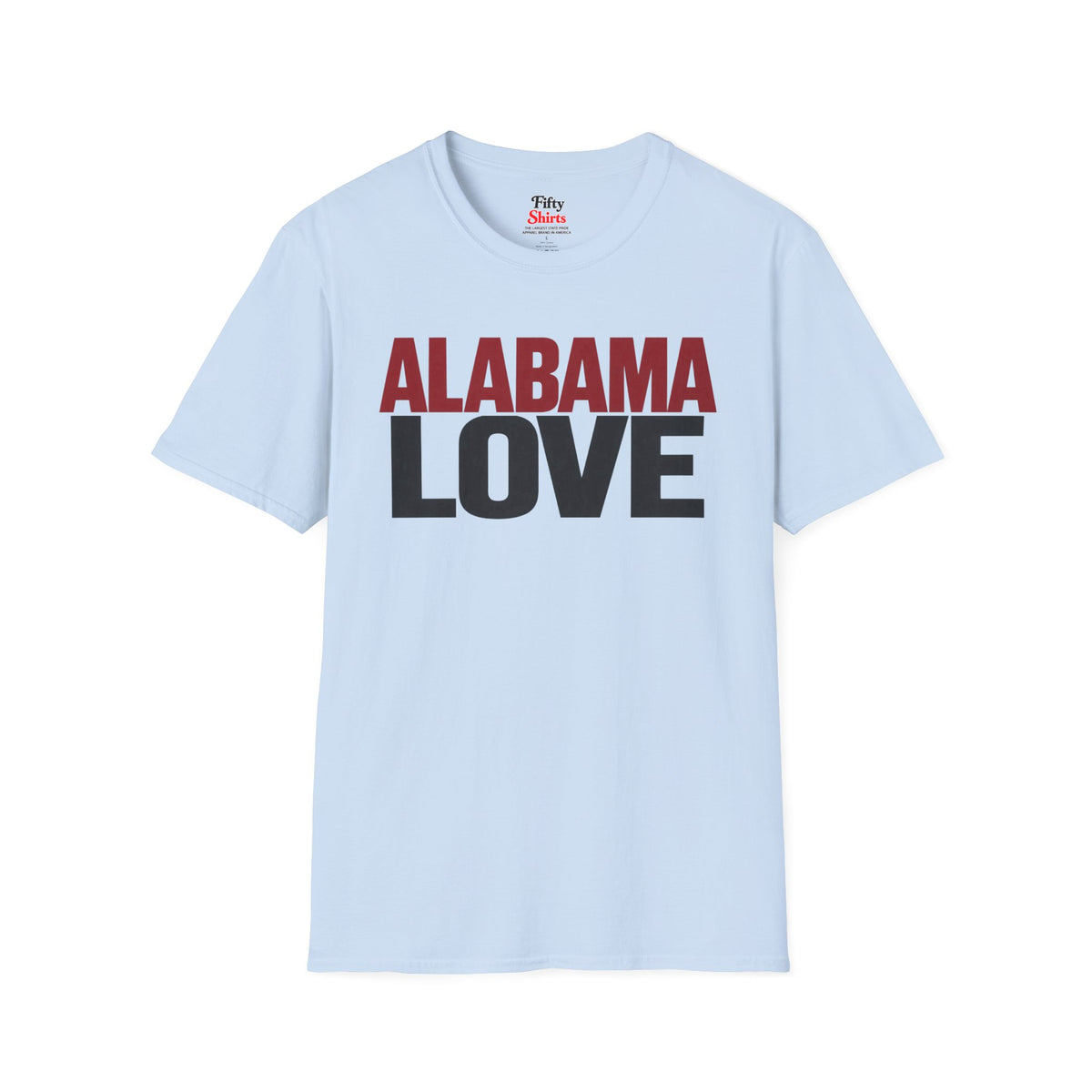 Alabama Love Unisex Softstyle T Shirt State Name Graphic Tee