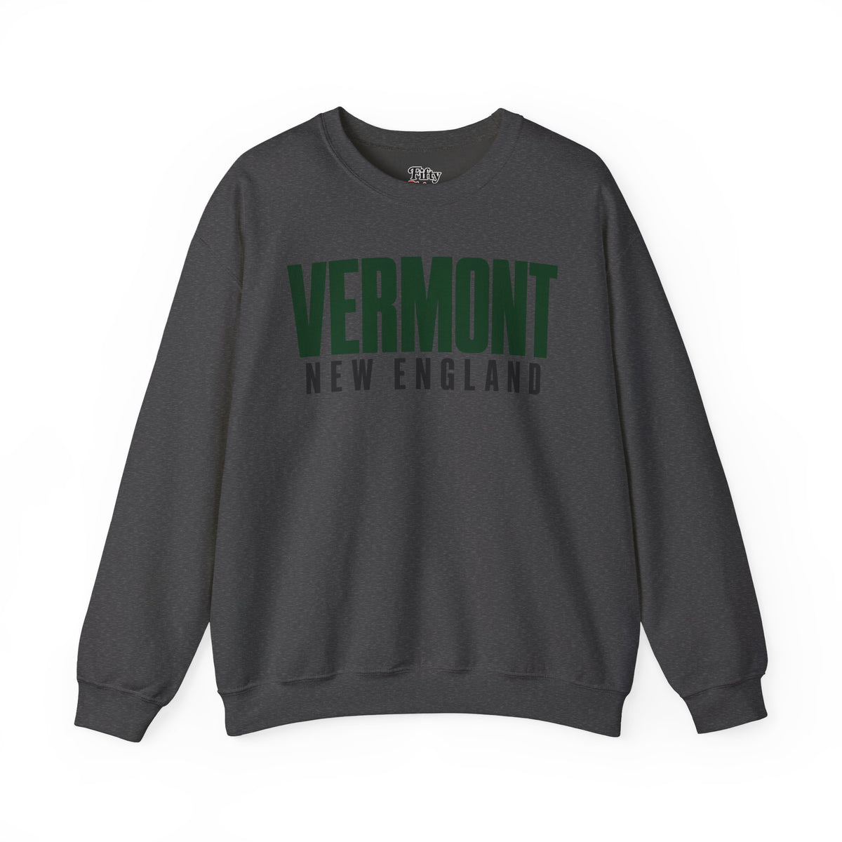 Vermont New England Unisex Crewneck Sweatshirt State Name Graphic