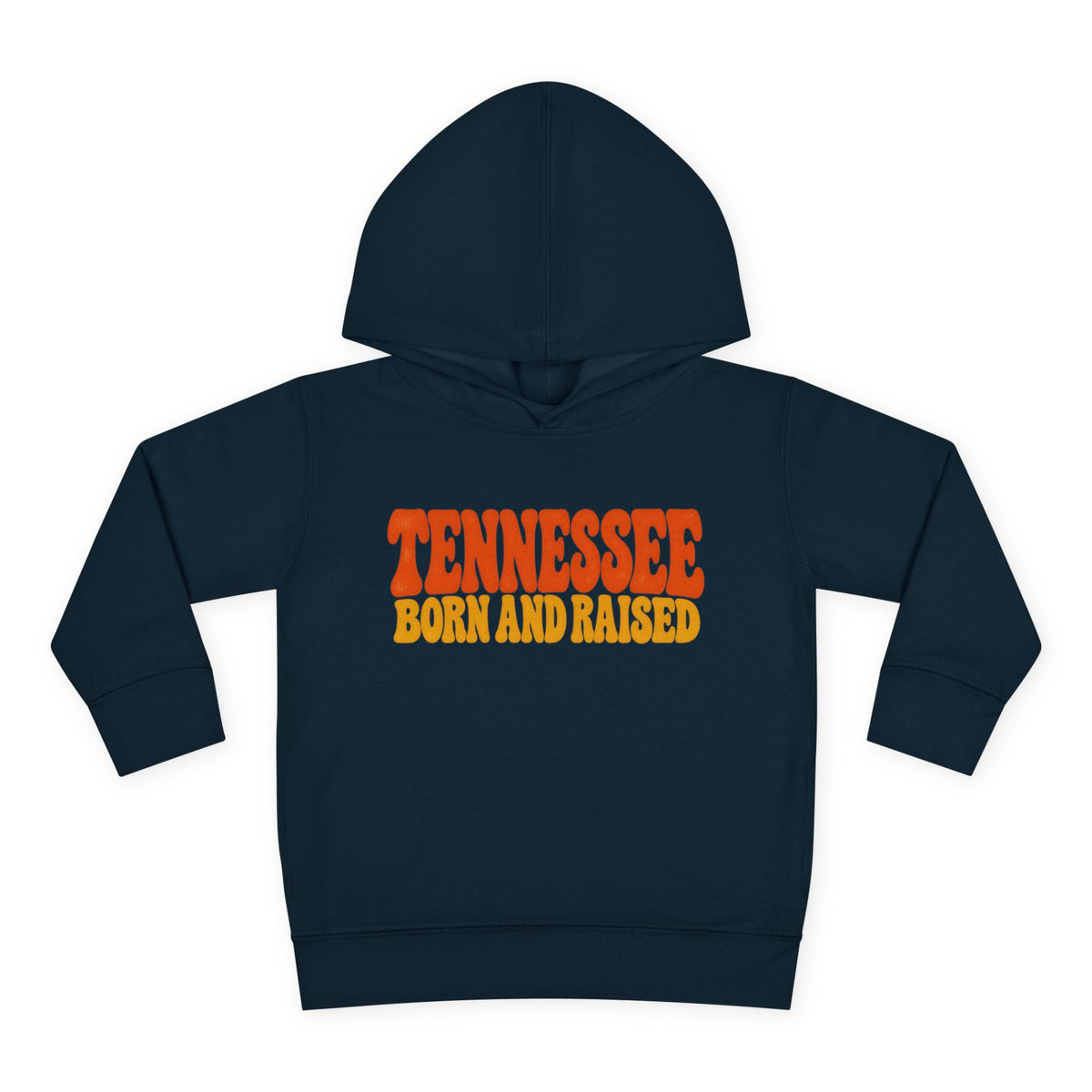 Tennessee Born and Raised Retro 1970s Unisex Toddler Pullover Fleece Hoodie