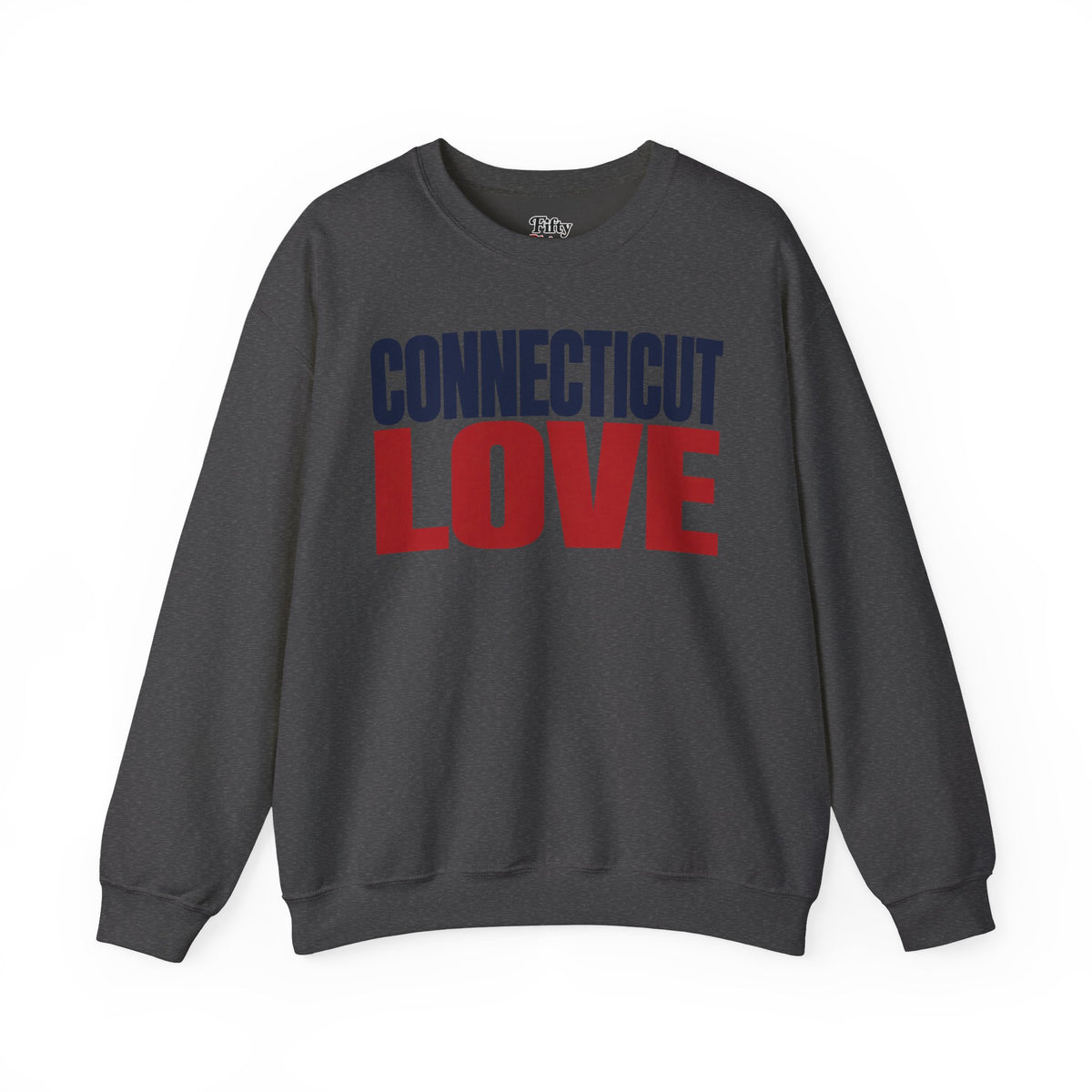 Connecticut Love Unisex Crewneck Sweatshirt State Name Graphic