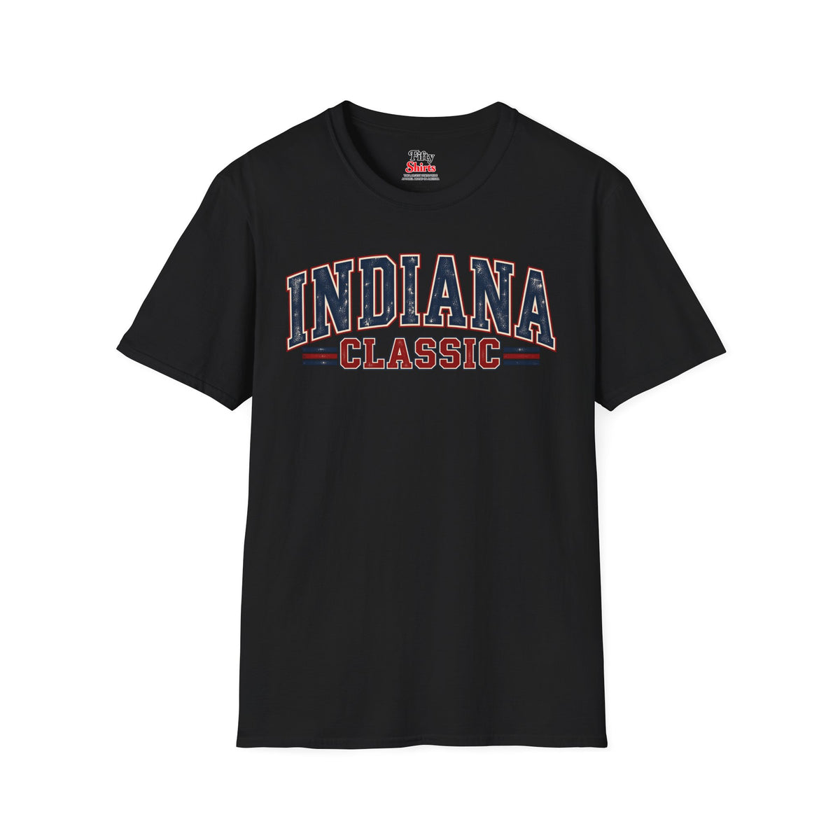 Indiana Classic Unisex Softstyle T Shirt State Name Graphic Tee