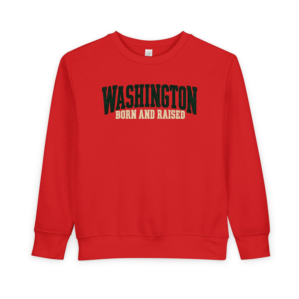 Washington Born and Raised Pacific Northwest Heritage Unisex Toddler Sweatshirt