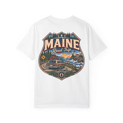 Maine Road Trip Unisex Comfort Color 1717 Streetwear Graphic Tee