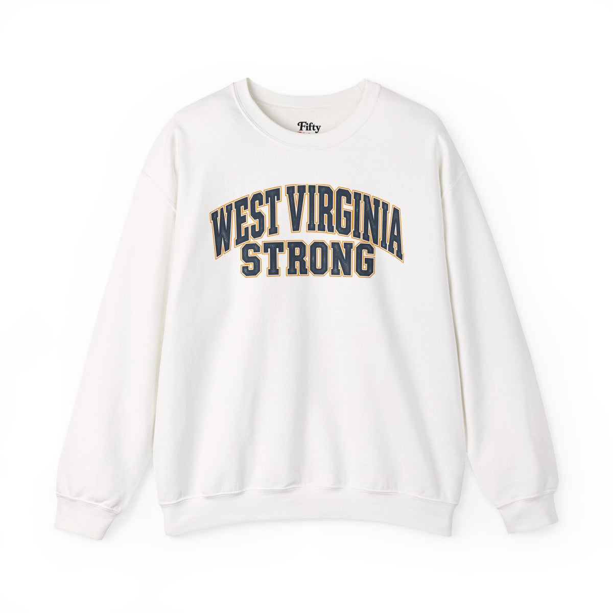 West Virginia Strong Unisex Crewneck Sweatshirt State Name Graphic